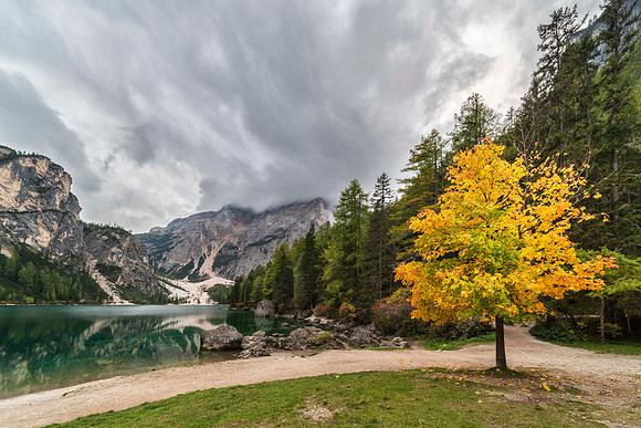 AUTUMN IN BRAIES LAKE II